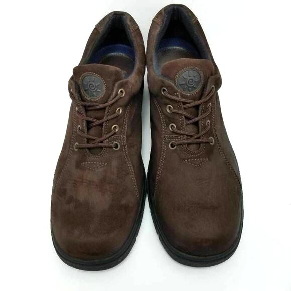 Clarks Springers Oxford Suede Leather Lace Up Shoes Brown Round Toe Size 8 - Picture 4 of 12
